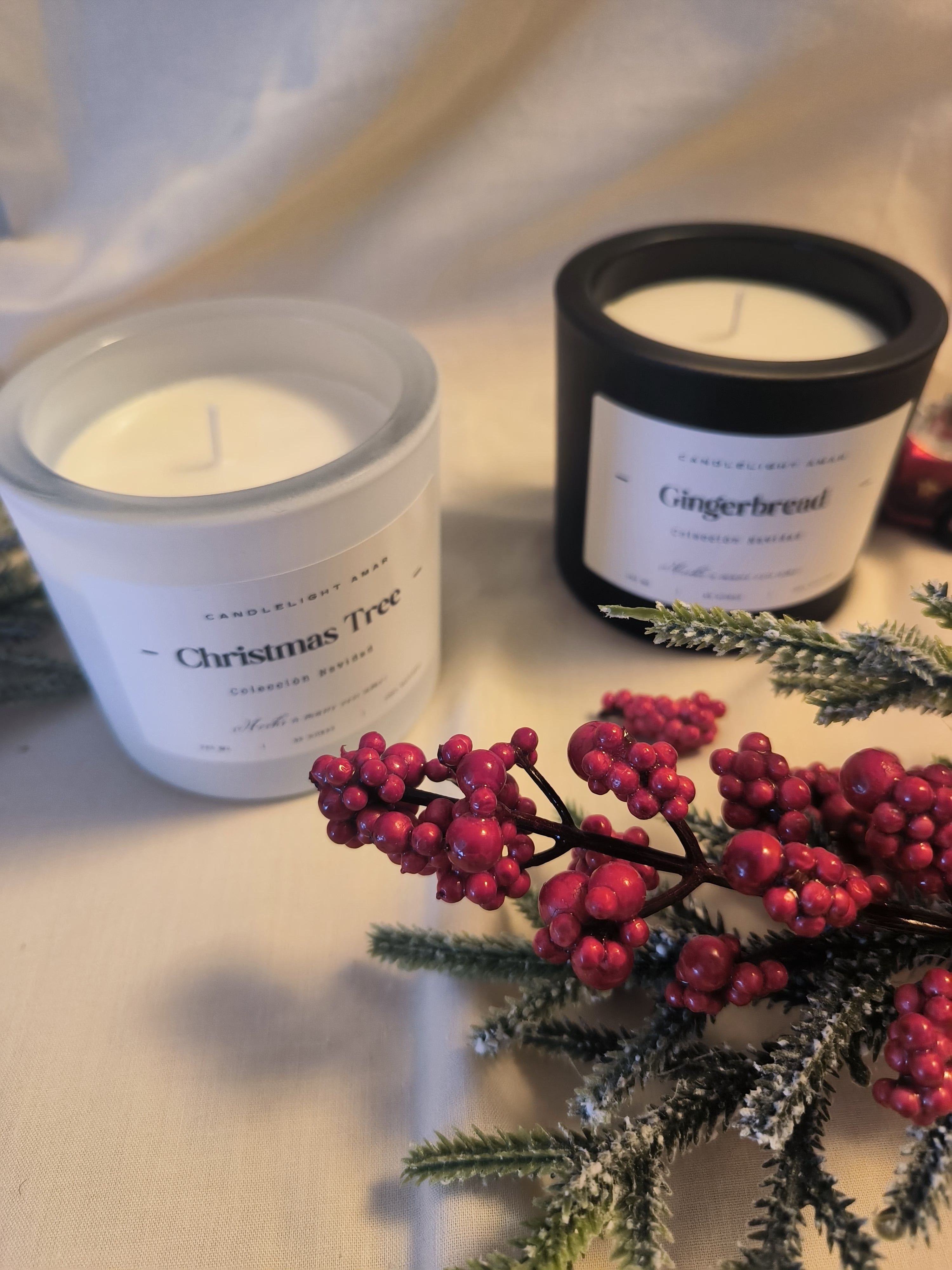 Pack dos velas navidad